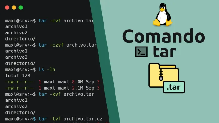 Comando tar en Linux: comprimir y descomprimir archivos