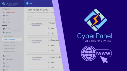 Añadir dominios y subdominios adicionales en CyberPanel